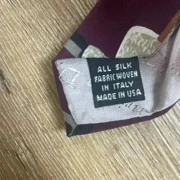 Vintage Christian Dior Men's Tie Geometric 80s 90s 100% Silk 3.5" - Picture 7 of 10